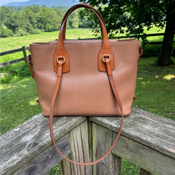 Dooney & Bourke Tan Leather Morgan Tote Bag - Picture 3 of 9